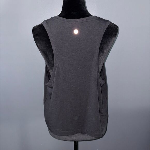 Nordstrom Zella Cropped Athletic Tank Top Womens Large Black - Picture 6 of 9